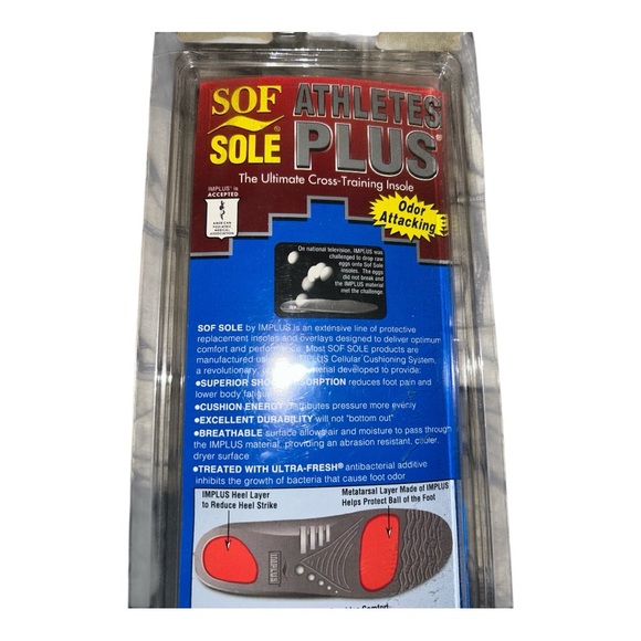 Sof Sole Athletic “new balance” Full Length Shoe Insoles-Men’s 13-14 New USA - Picture 2 of 8